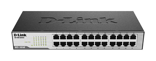 Switch D-Link DES-1024D/E, 24 -port 10/100, Desktop, rack mount 