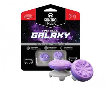 Сменяеми бутончета Thumb Grips KontrolFreek Galaxy PRO за Nintendo Switch Pro Controller, лилави