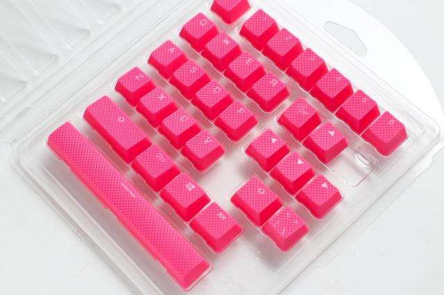 Ducky Pink 31-Keycap Set Rubber Backlit Double-Shot US Layout 