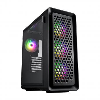 Case FSP CUT593, ATX, Ultra-Tower, Type-C, 4 x ARGB 140mm, Black