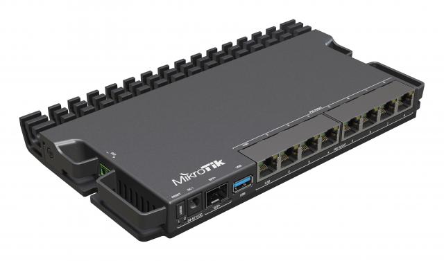 Рутер MikroTik RB5009UPr+S+IN, CPU 1.4GHz, 1GB, 7x10/100/1000, 1xSFP, USB 3.0 