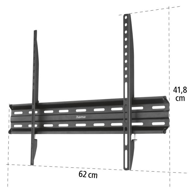 Hama TV Wall Bracket, Rigid, 191 cm (75") to 40 kg, 220813 