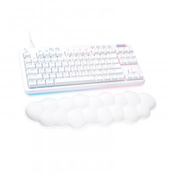 Gaming Mechanical keyboard Logitech G 713 TKL, Linear, RGB LED, US Layout, White
