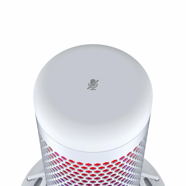 Настолен микрофон HyperX QuadCast S White 