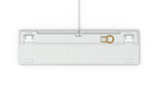 Геймърскa механична клавиатура Glorious White Ice GMMK RGB Full Size, Gateron Brown US Layout 