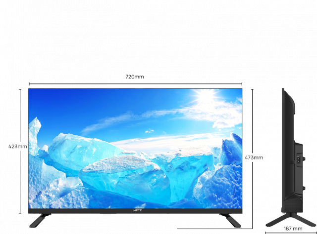 Телевизор METZ 32MTE2000Z, 32"(80 см), LED TV, HD, Черен 