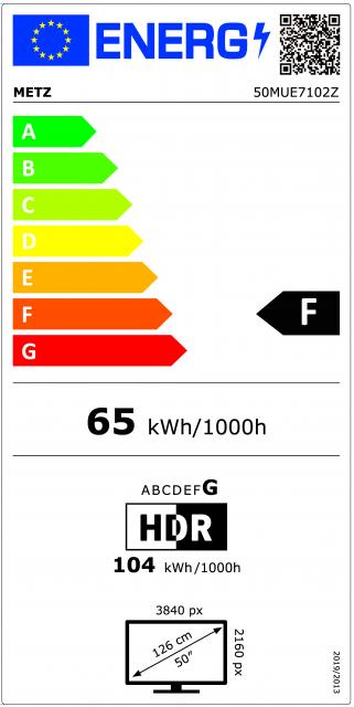 METZ LED TV 50MUD7000Z, 50"(126 см), LED UHD, Smart TV, Google TV 