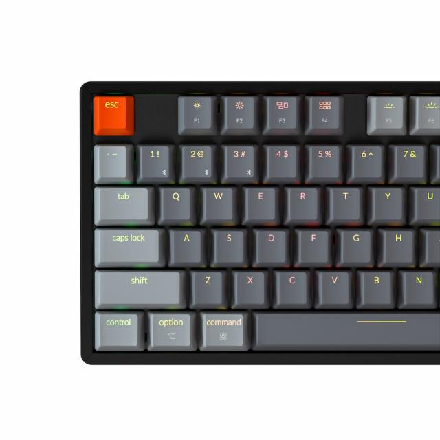 Mechanical Keyboard Keychron K8 Aluminum Hot-Swappable TKL Gateron Optical Brown Switch RGB LED ABS 