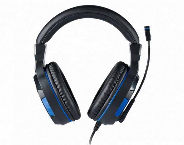 Геймърски слушалки Nacon Bigben PS4 Official Headset V3, Микрофон, Черен/Син 