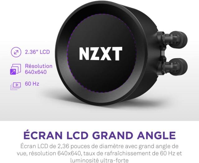 AIO Liquid Cooler NZXT Kraken Elite 360 Black, LCD Display 