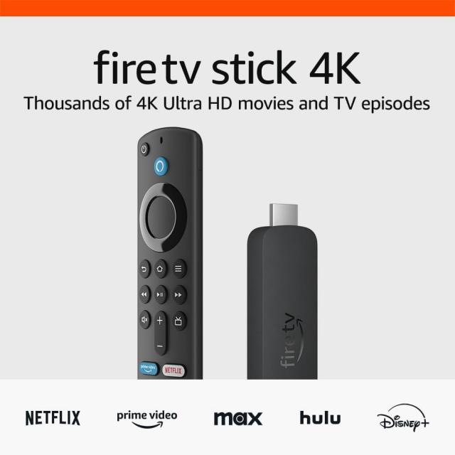 Мултимедиен плеър AMAZON Fire TV Stick Gen2, Wi-Fi 6, Alexa, Черен 