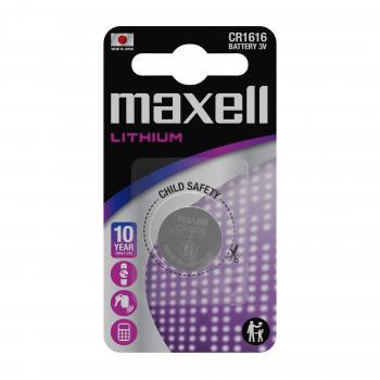 Lithium Button Battery MAXELL CR1616 3V 1pc./1pc./