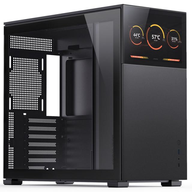 Case Jonsbo D41 Screen TG, mATX, Black 