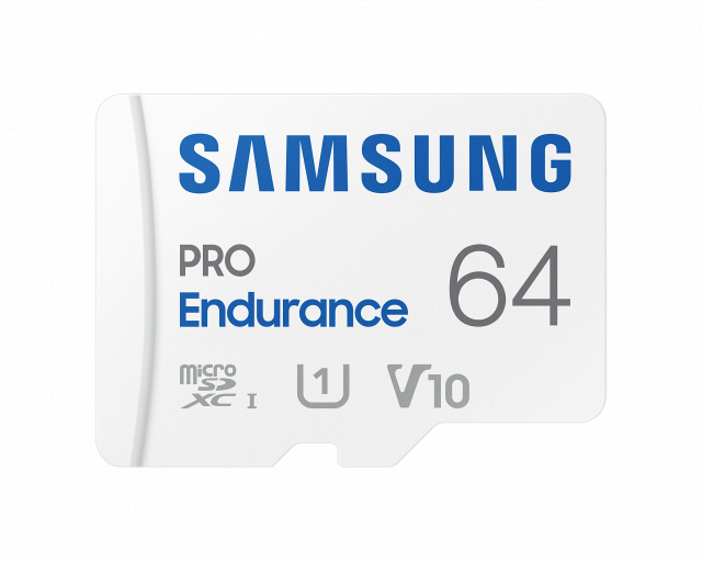 Memory card Samsung PRO Endurance microSD Card (2022), 64GB, Adapter 