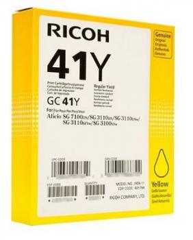 Gel ink RICOH GC41Y ,2200 pages Yellow