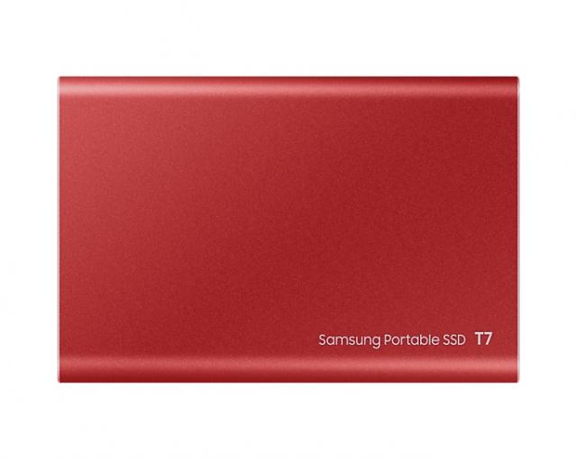 Външен SSD Samsung T7 Indigo Red SSD 500GB, USB-C 