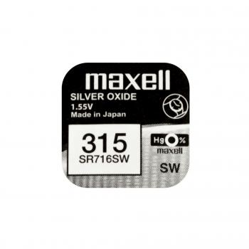 Button Battery Silver MAXELL SR716 SW 1.55V / 315 /