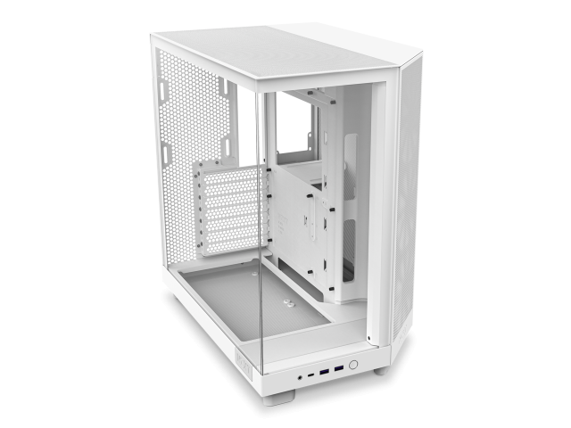 Кутия NZXT H6 Flow RGB Matte White - Middle Tower 