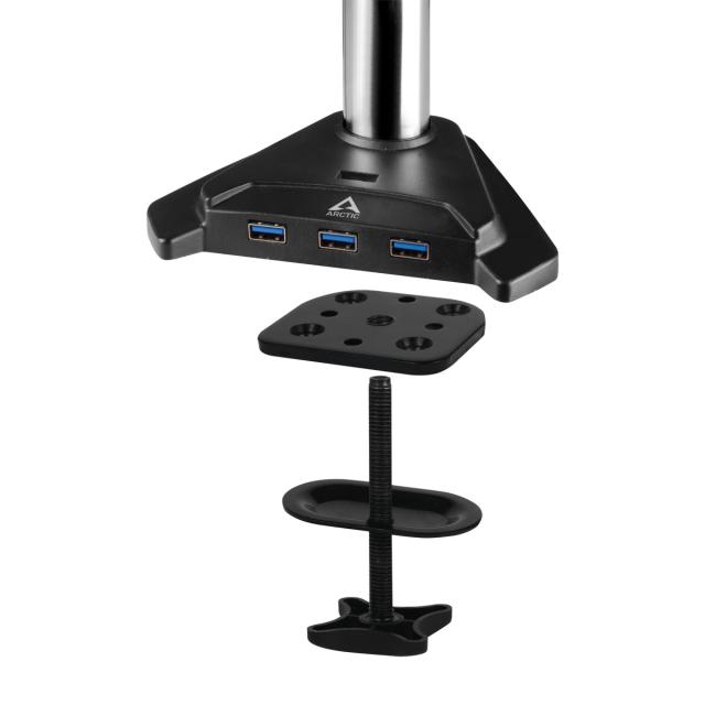 Arctic Z1 Pro (Gen 3) Desk Mount Monitor Arm With USB Hub 