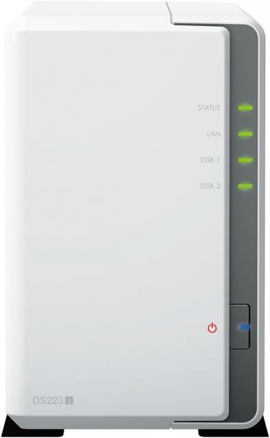 Мрежов сторидж Synology DS223j, За 2 диска, Realtek RTD1619B 4-core 1.7GHz, 1 GB 