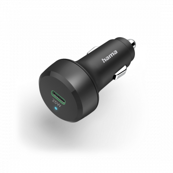 Car Charger, USB-C, Qualcomm, 25 Watt, HAMA-201638