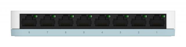 Суич D-Link DGS-1008D/E, 8 портов, 10/100/1000, Gigabit, Desktop  