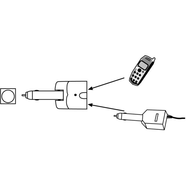 HAMA 2-Way Distributor for Cigarette Lighter Socket, 88436  