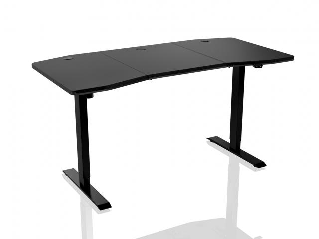 Gaming desk Nitro Concepts D16E, Carbon Black, Electric Height Adjustment 