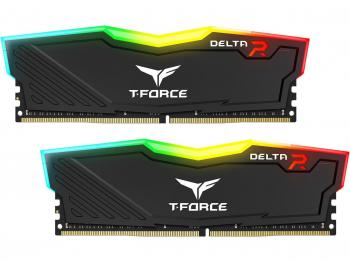 Памет Team Group T-Force Delta RGB Black, DDR4, 32GB (2x16GB), 3600MHz, 1.35V