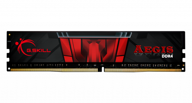Памет G.SKILL Aegis 32GB(2x16GB) DDR4 PC4-21333 2666MHz F4-2666C19D-32GIS 