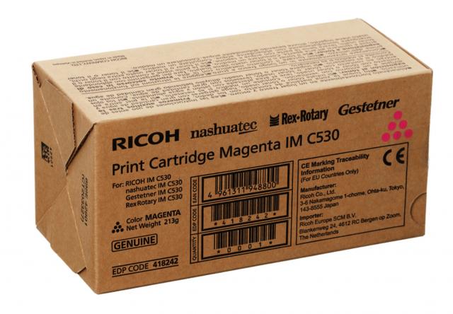 Toner Cartridge RICOH IM C530FB,18000 p, Magenta 