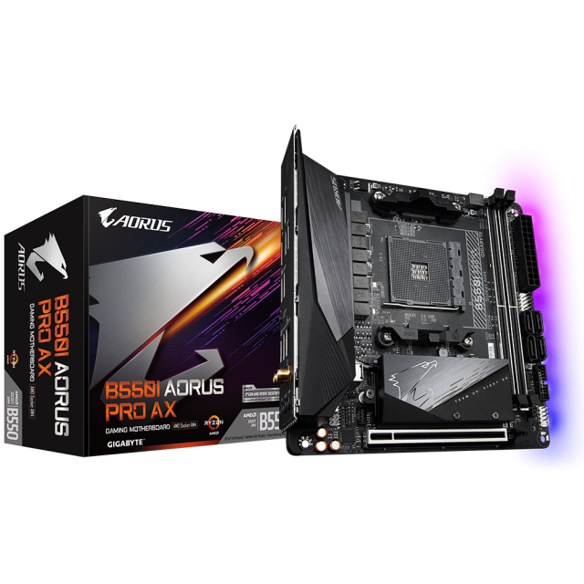 Дънна платка GIGABYTE B550I AORUS PRO AX, Socket AM4 