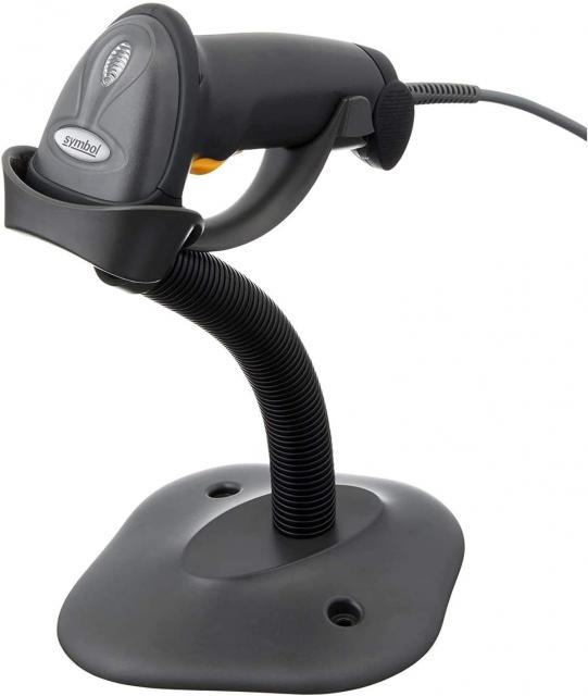 Symbol LS2208 Barcode Scanner With Cable and Stand 