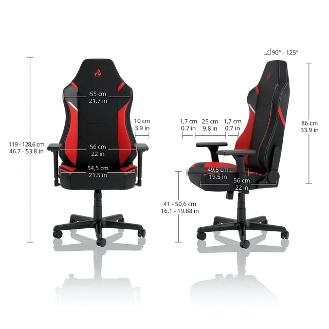 Gaming Chair Nitro Concepts X1000 - Inferno Red 