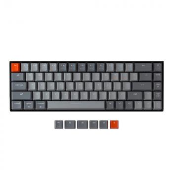 Mechanical Keyboard Keychron K6 Hot-Swappable 65% Gateron Red Switch RGB LED ABS