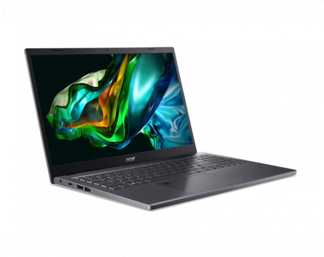Notebook Acer Aspire 5 A515-58M-56WA, Core i5-1335U, 15.6" FHD IPS, 16GB RAM, 512GB SSD, Nо OS, Steel gray 
