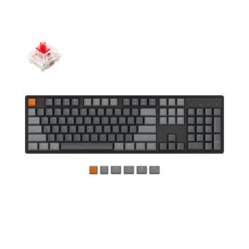 Mechanical Keyboard Keychron K10 Hot-Swappable Full-Size Gateron Red Switch RGB LED Aluminium Frame
