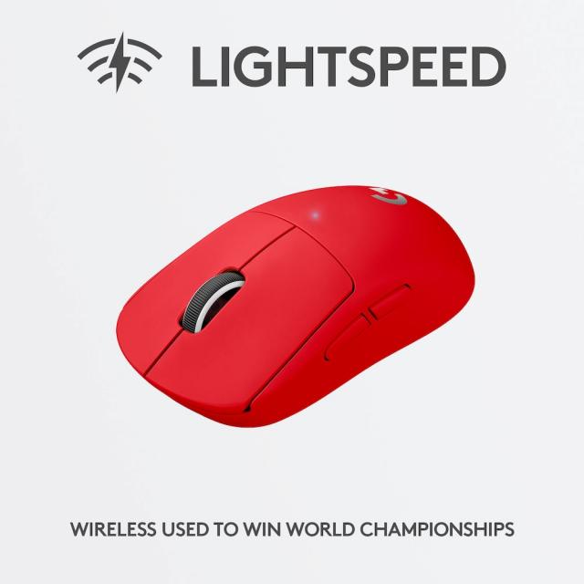 Геймърска мишка Logitech G Pro Wireless Red 