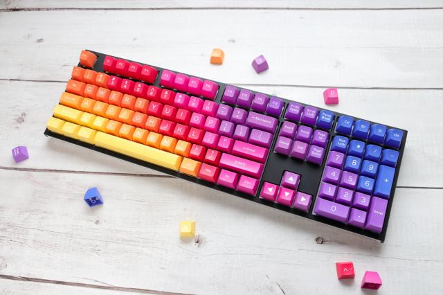 Капачки за механична клавиатура Ducky Afterglow, 108-Keycap Set ABS, Double-Shot, US Layout 