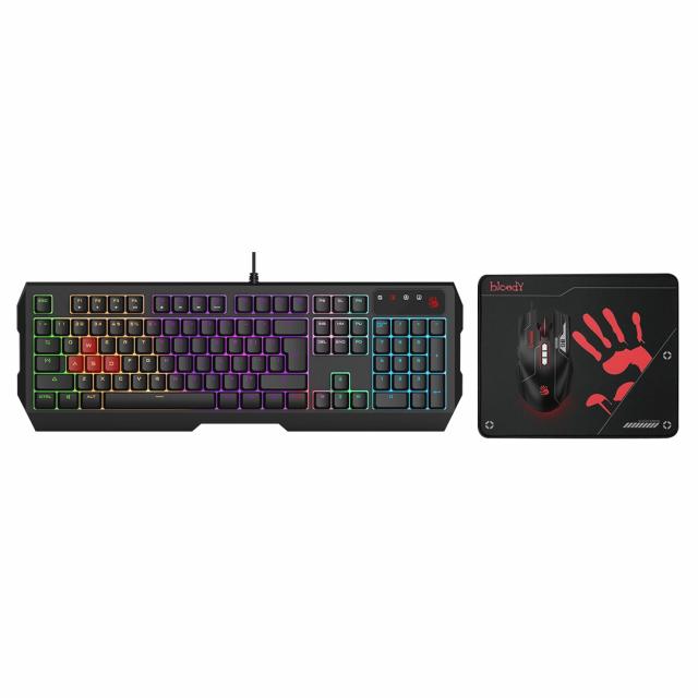 A4Tech B1700 Bloody USB Gaming Esports Keyboard, Pad And Mouse Combo 