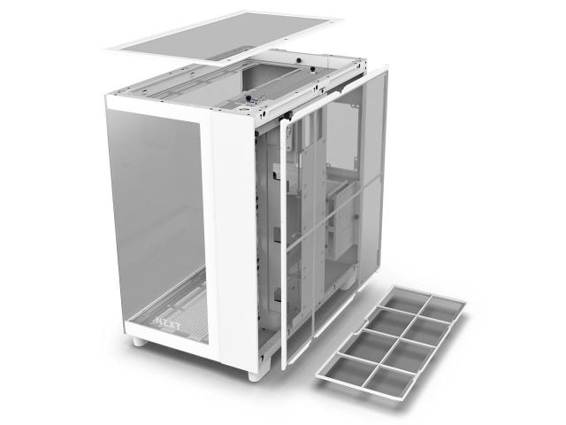 Case NZXT H9 Flow Matte White 