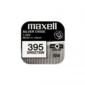 Бутонна батерия сребърна MAXELL SR927 SW /395/399/  AG7   1.55V