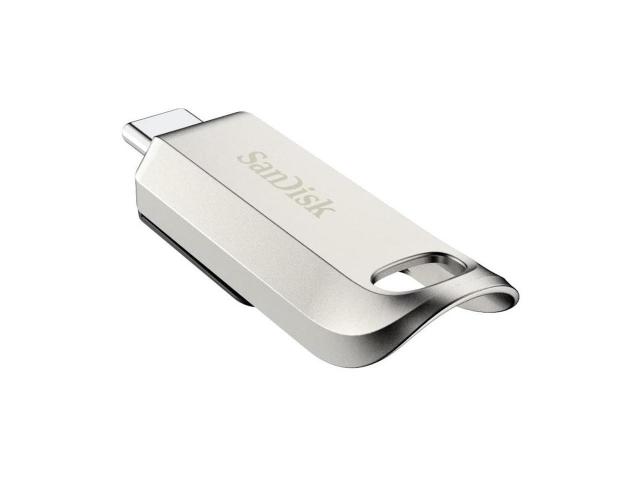 USB stick SanDisk Ultra Luxe, 64GB, USB 3.2 Gen 1, USB-C, Silver 