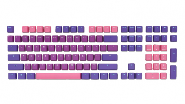 Ducky Ultra Violet 108-Keycap Set PBT Double-Shot US Layout 