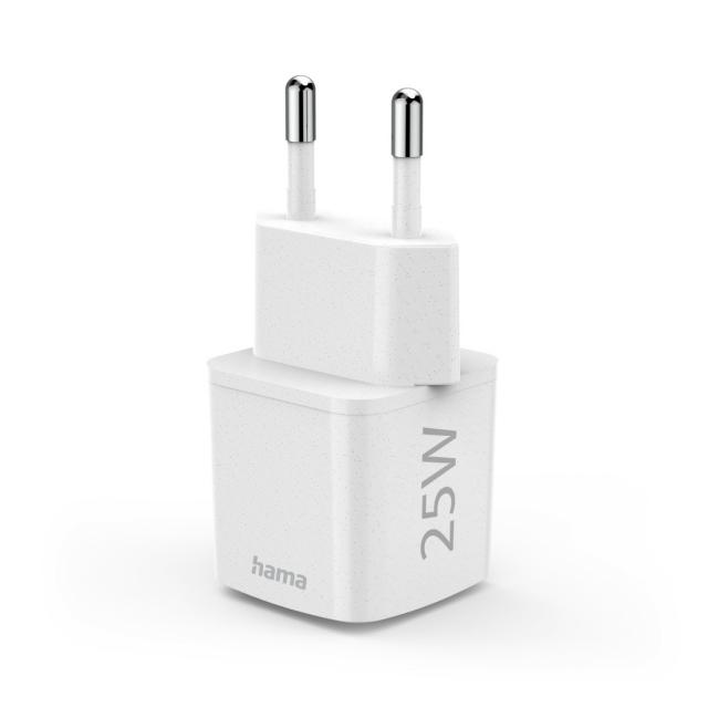 Бързо мини зарядно HAMA "Eco", USB-C, 25 W, 187278 