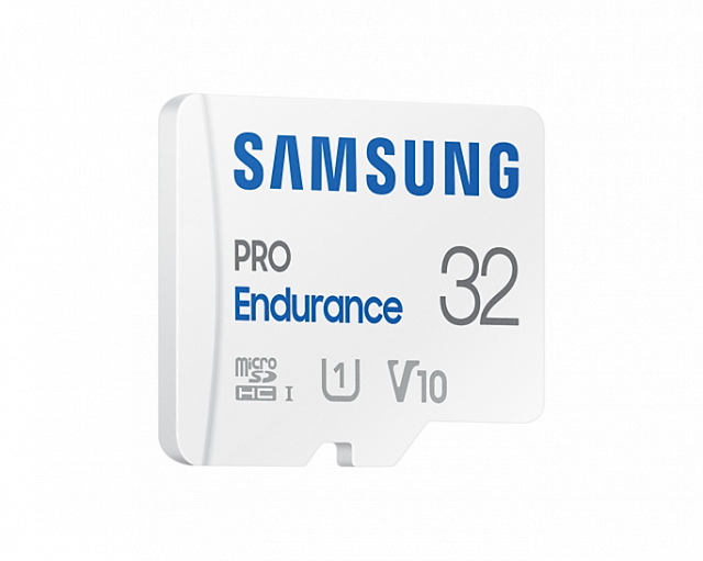 Карта памет Samsung PRO Endurance, microSDHC, UHS-I, 32GB, Адаптер 