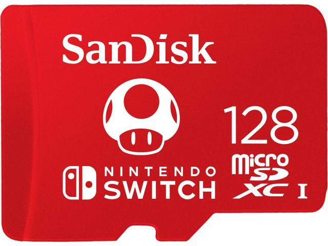 SanDisk 128GB microSDXC UHS-I for Nintendo Switch, Speed Up to 100MB/s 