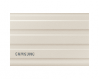 External SSD Samsung T7 Shield, 2TB USB-C, Moonrock Beige