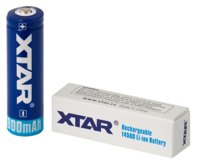 Rechargeable Battery LiIon  AA R6  3,7V 800mAh  XTAR 