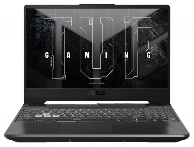 Лаптоп ASUS TUF A15 FA506NF-HN009, AMD Ryzen5 7535HS/H, 15.6" FHD 144 Hz, 16GB DDR5, 512 GB M.2 SSD, RTX 2050 4GB GDDR6, Backlit RGB, no OS 